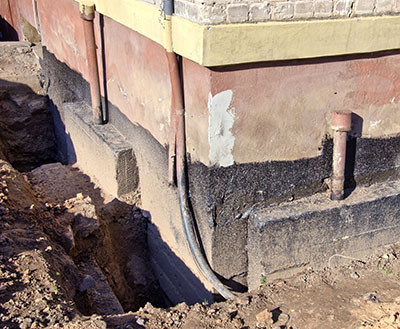 repair old urban house foundation